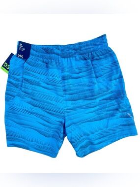DSG Blue Athletic Run Shorts with Elastic Waist‎